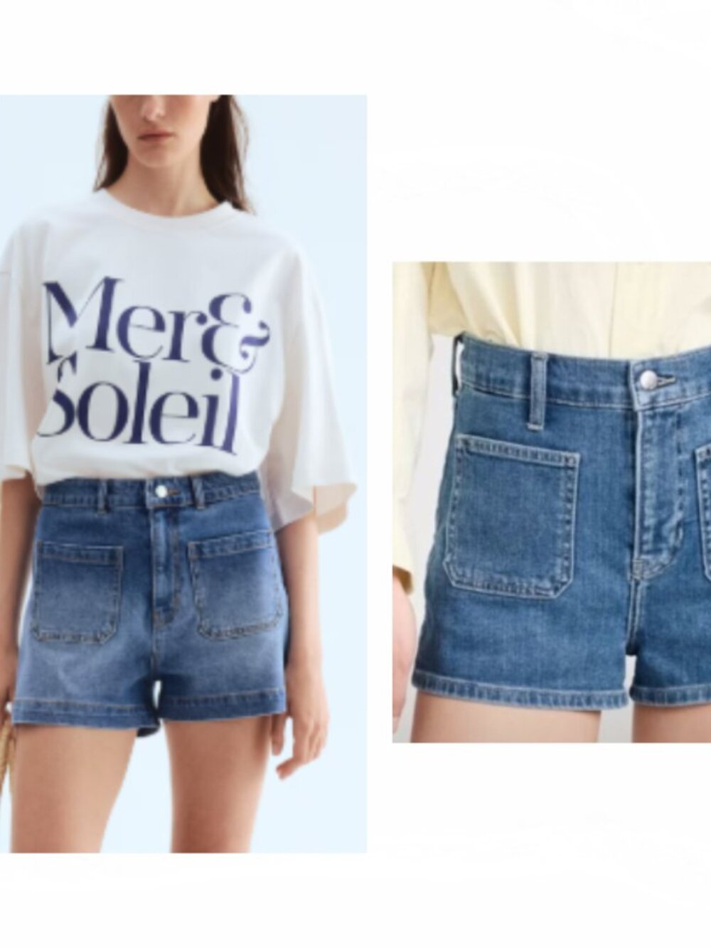 Bleu Denim Stretchy Shorts size 10